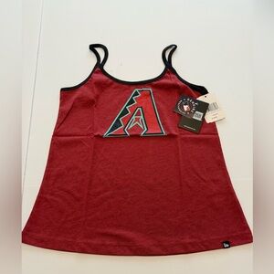 NWT New Era Women’s Red Arizona Diamondbacks tank top, Size Small
